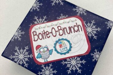 boite avec l'étiquette boite-o-brunch