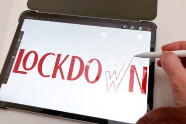 Le mot lockdown écrit sur un Ipad